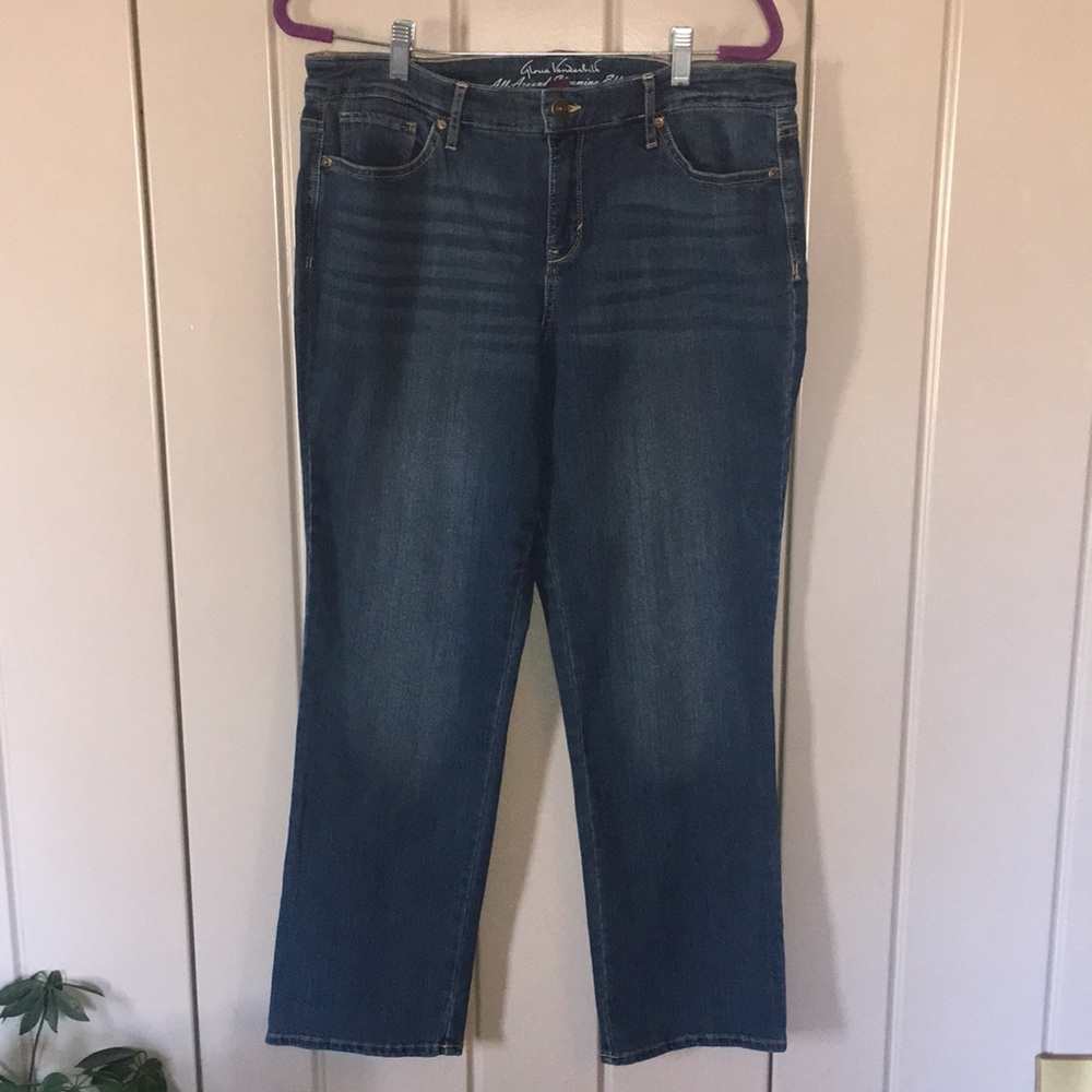 Gloria Vanderbilt Jeans All Around Slumming Effect, Rail Straight Size 12P